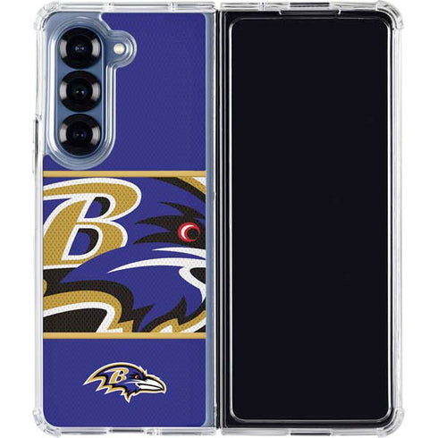 NFL Baltimore Ravens Zone Block Galaxy Z Fold6 Clear Case